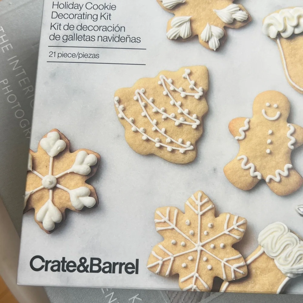 Crate&Barrel Festive Cookie Decorating Set